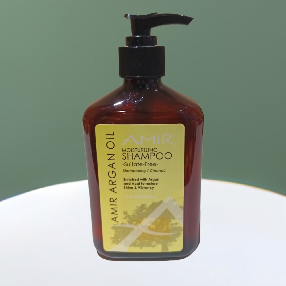 NWT 🌺 Amir Argan Oil Moisturizing Sulfate-Free Shampoo 12 oz